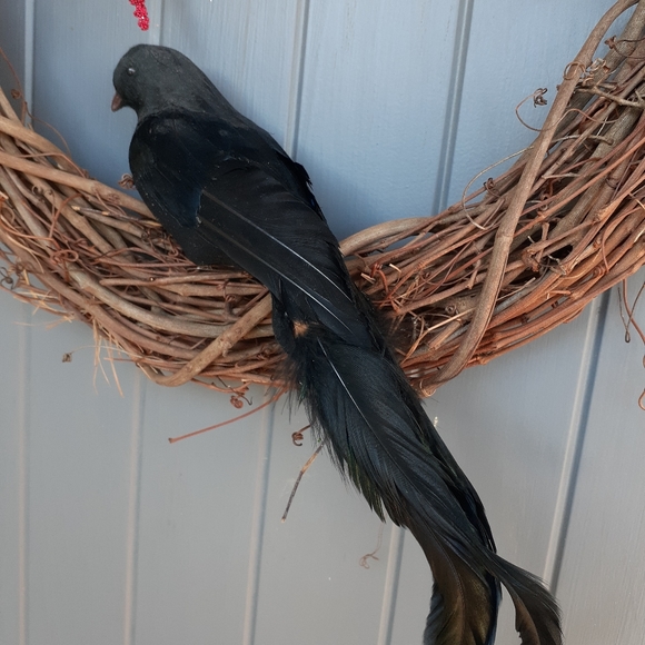 Black Bird Gothic Wreath - Picture 4 of 4
